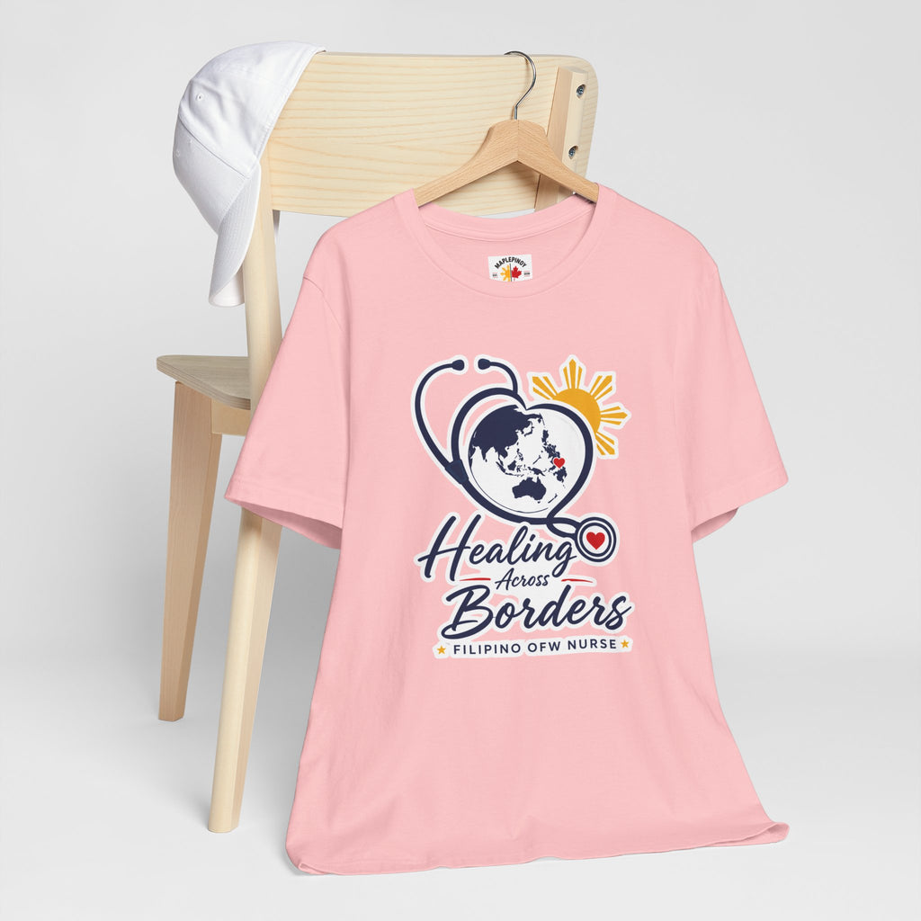 Healing Across Borders Filipino OFW Nurse T-Shirt