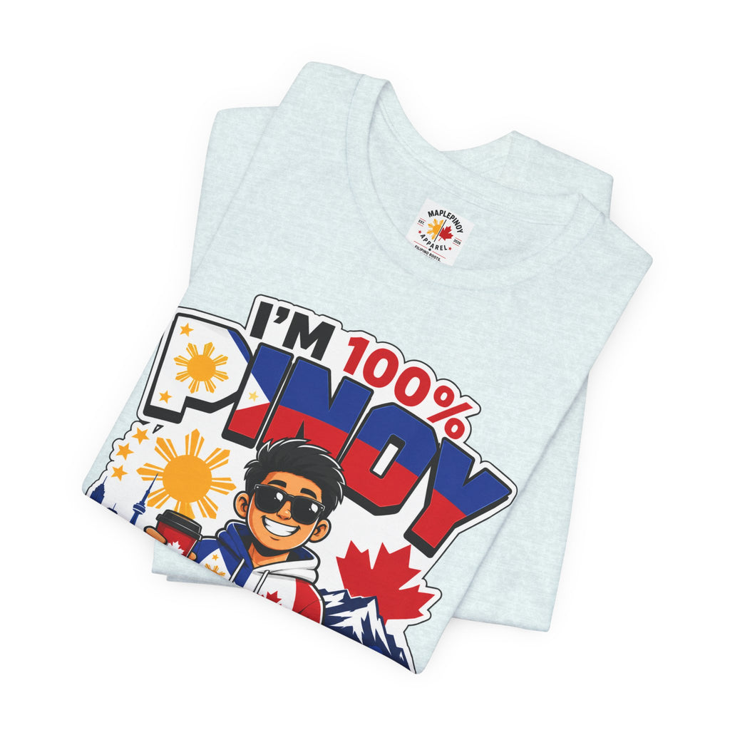 100% Pinoy, Under Canadian Management — Funny Filipino Canadian Tee