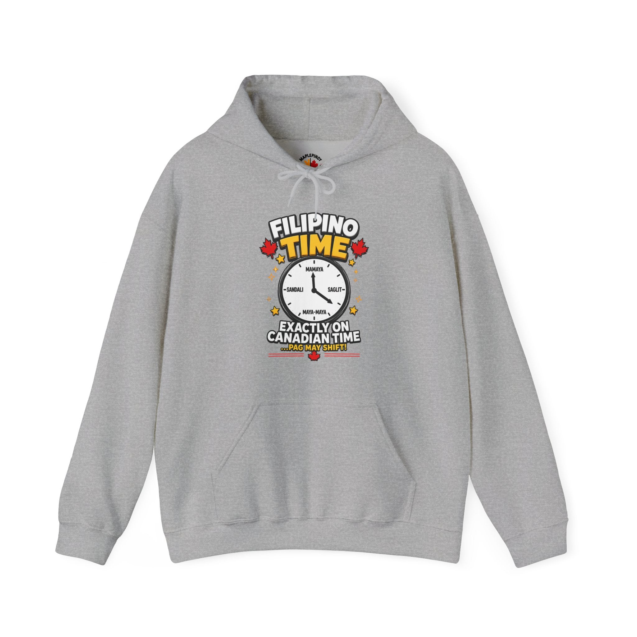 Filipino Time — Funny Pinoy Canadian Graphic Hoodie