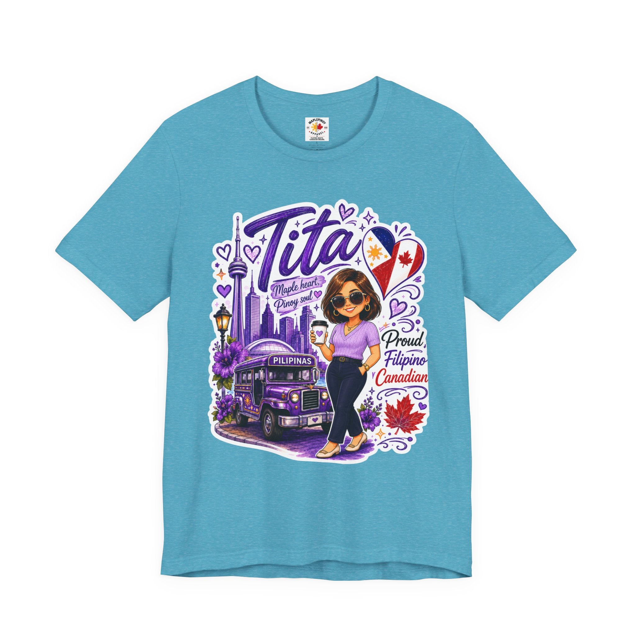 Tita Proud Filipino Canadian T-Shirt – Maple Heart Pinoy Soul Tee