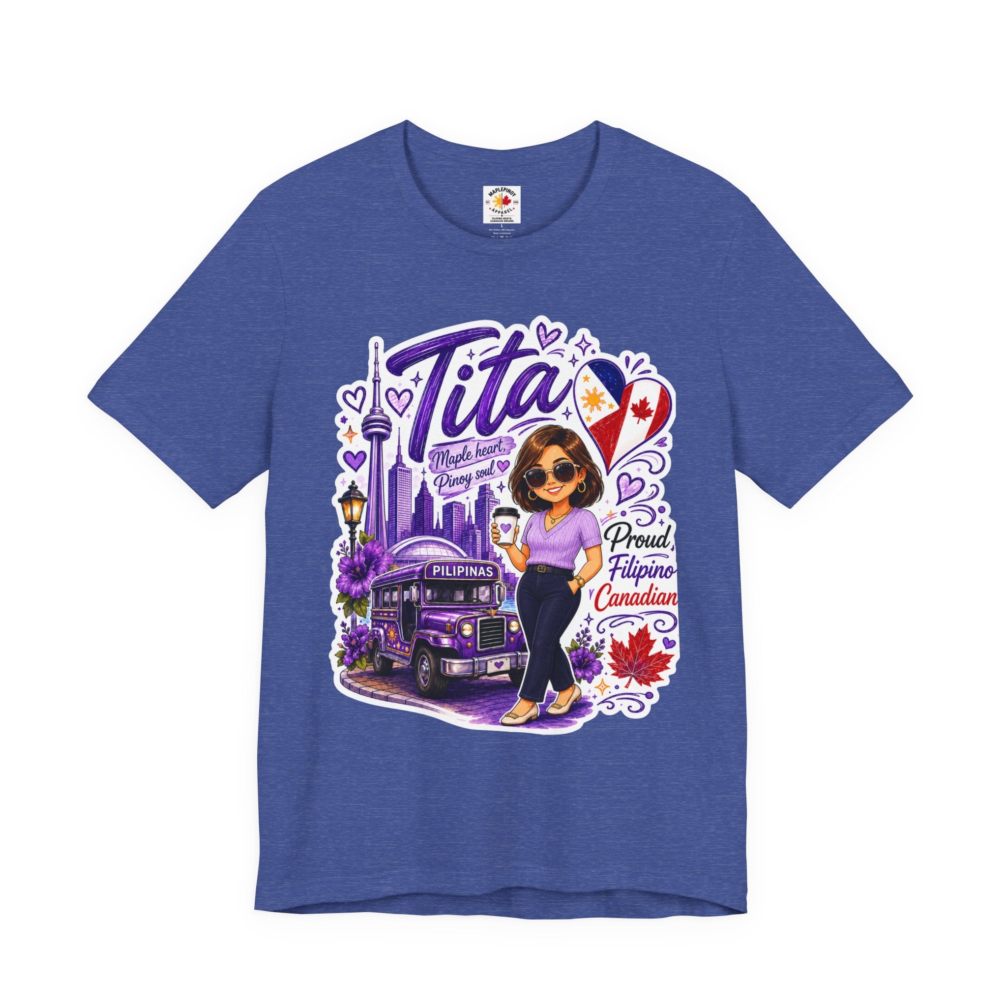 Tita Proud Filipino Canadian T-Shirt – Maple Heart Pinoy Soul Tee
