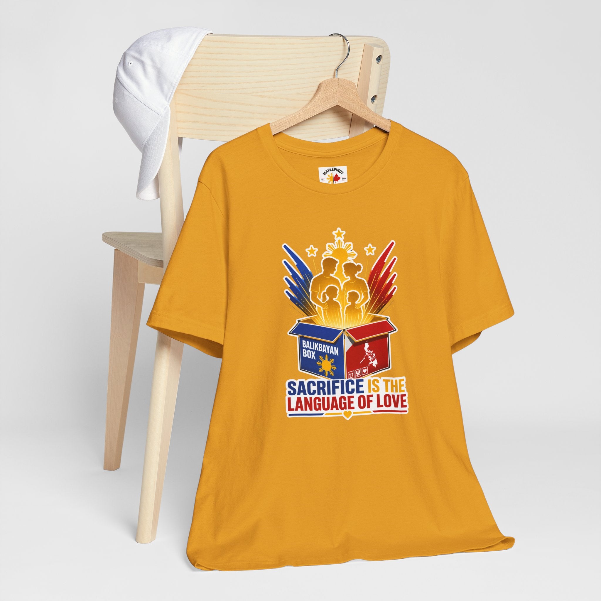 Sacrifice Is the Language of Love T-Shirt — Filipino OFW Balikbayan Box Tribute