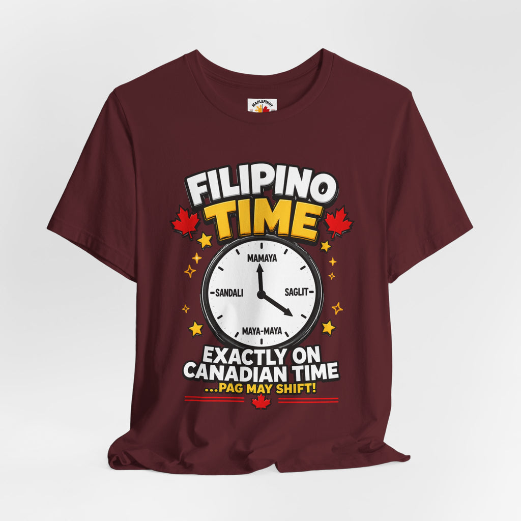 Filipino Time — Funny Pinoy Canadian Clock Tee