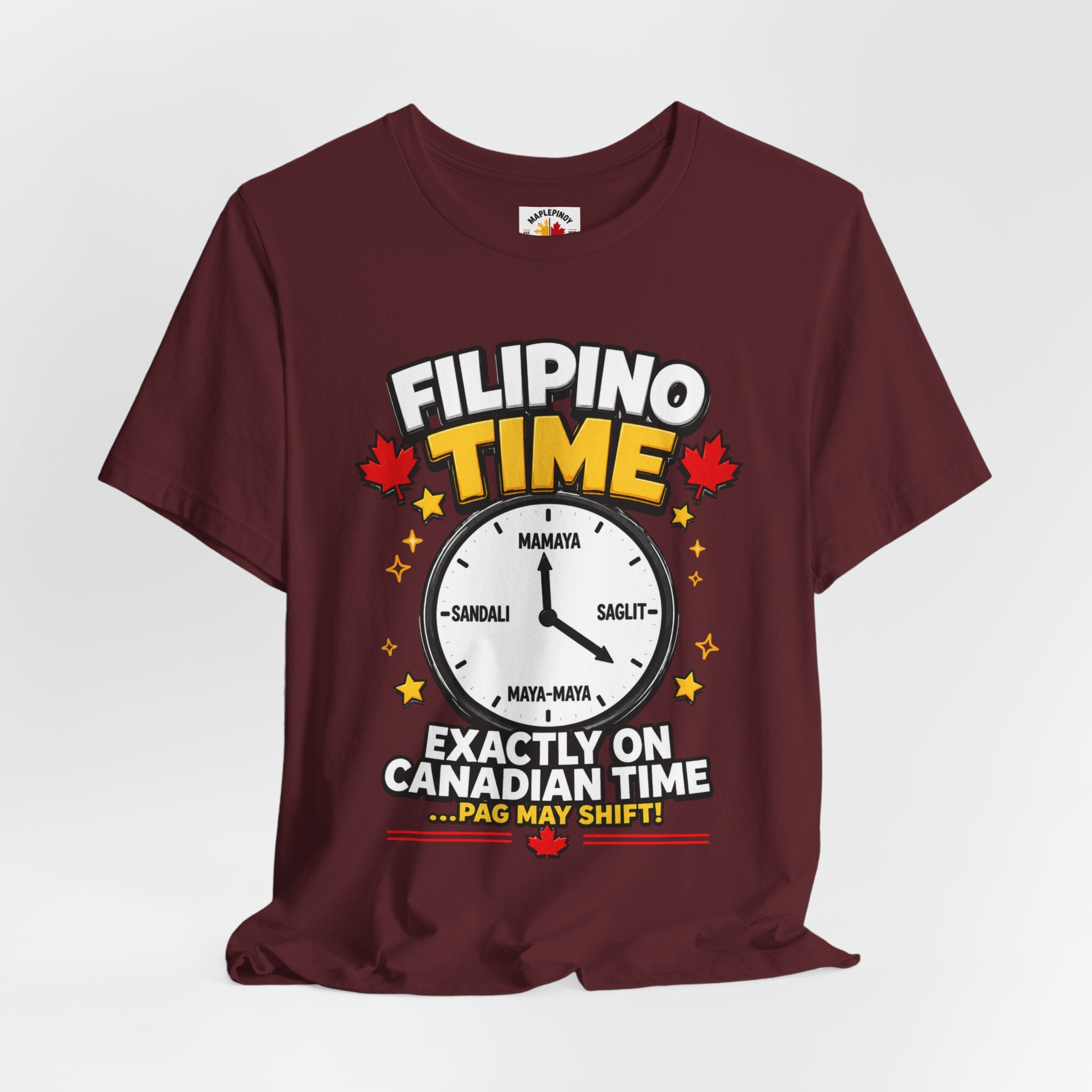 Filipino Time — Funny Pinoy Canadian Clock Tee
