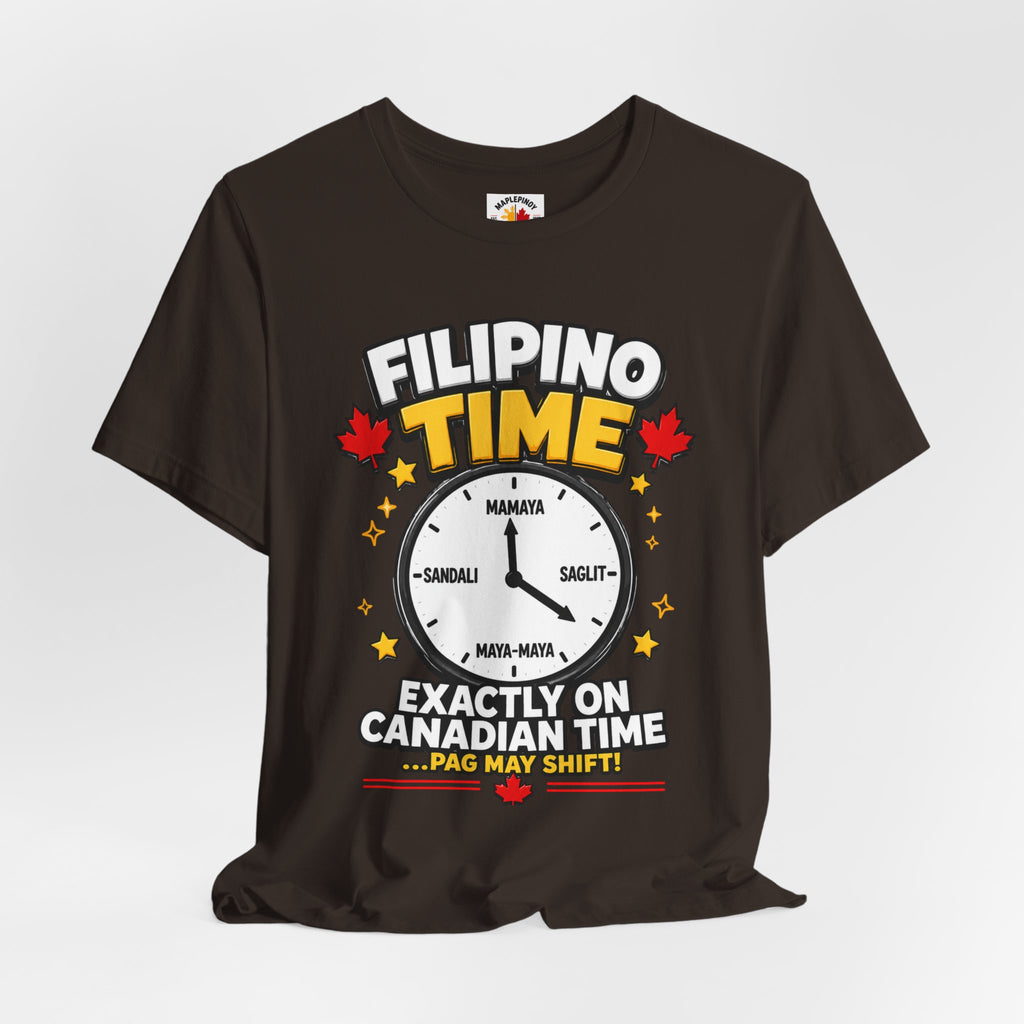 Filipino Time — Funny Pinoy Canadian Clock Tee