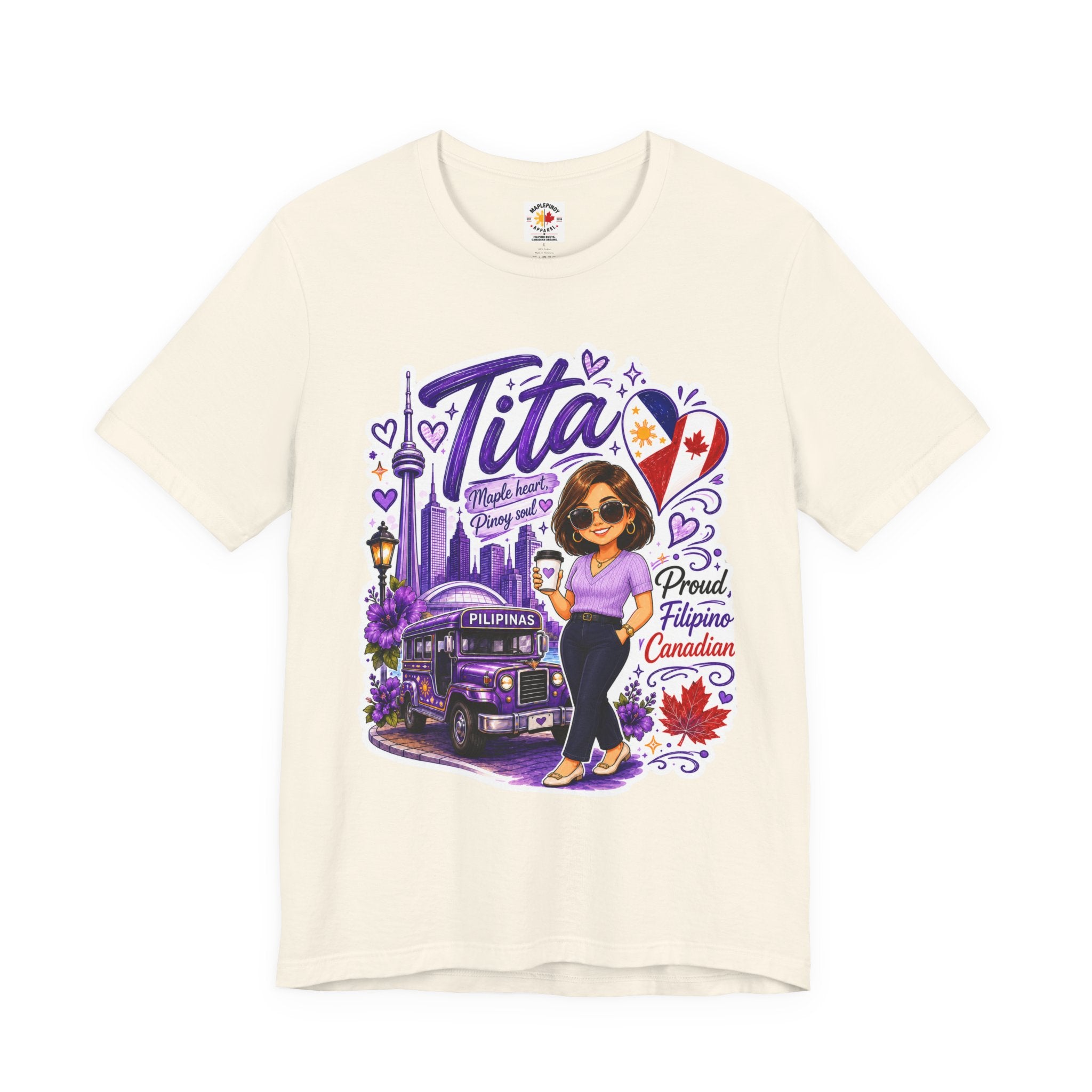 Tita Proud Filipino Canadian T-Shirt – Maple Heart Pinoy Soul Tee