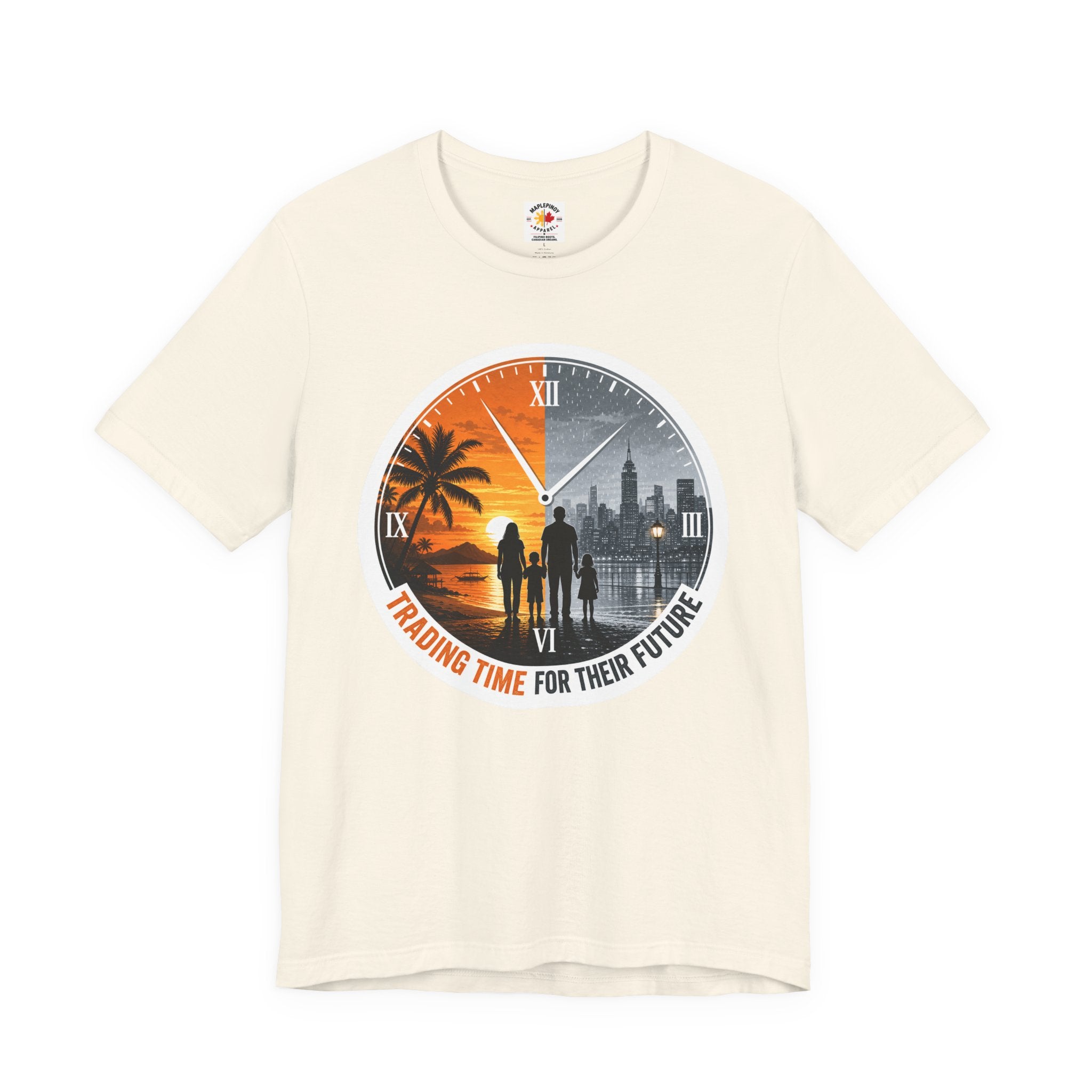 Trading Time for Their Future Filipino OFW T-Shirt — Pinoy Caregiver Tribute