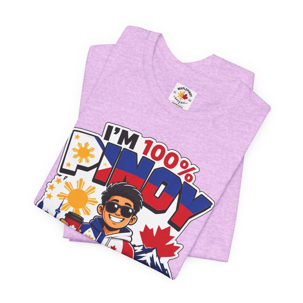 100% Pinoy, Under Canadian Management — Funny Filipino Canadian Tee