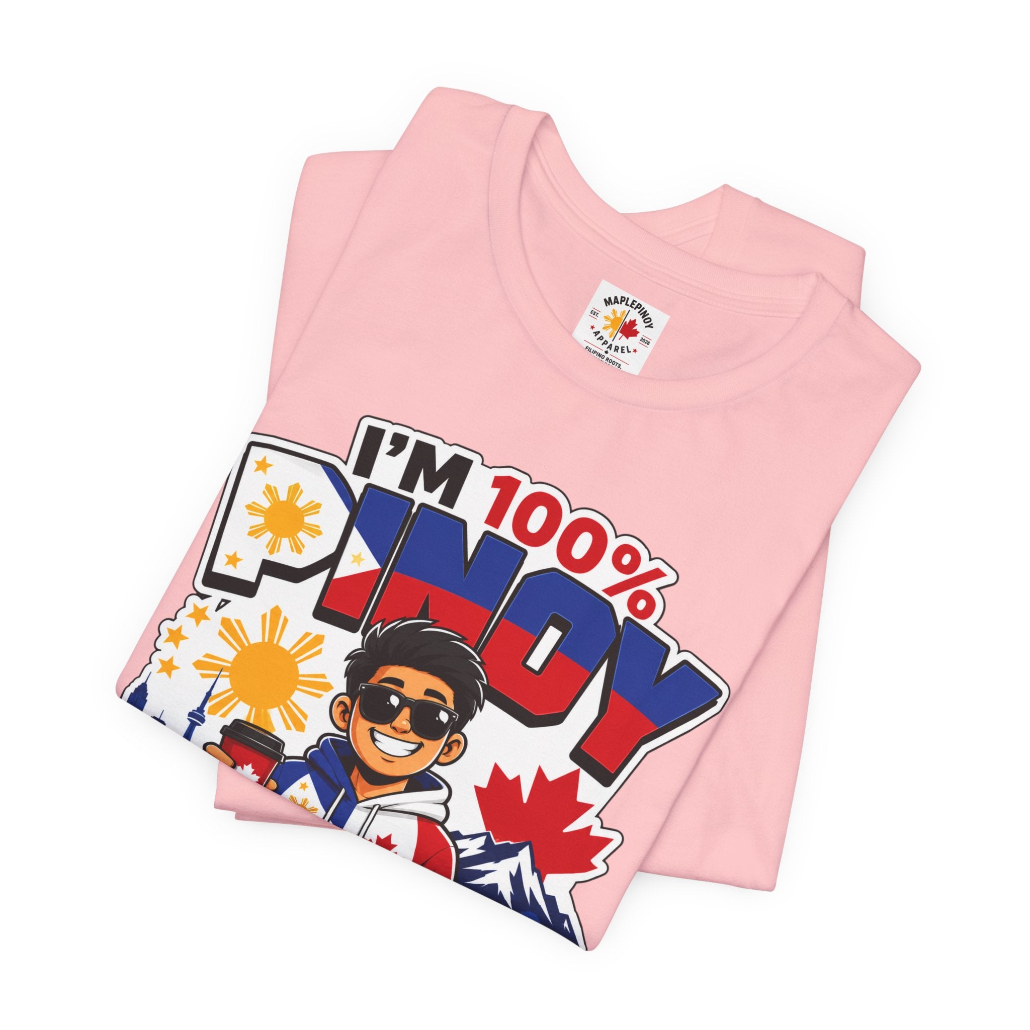 100% Pinoy, Under Canadian Management — Funny Filipino Canadian Tee