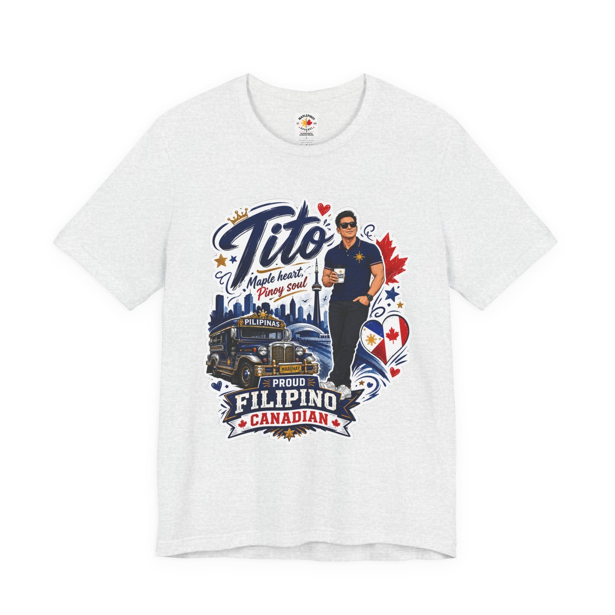 Tito Proud Filipino Canadian T-Shirt – Maple Heart Pinoy Soul Tee