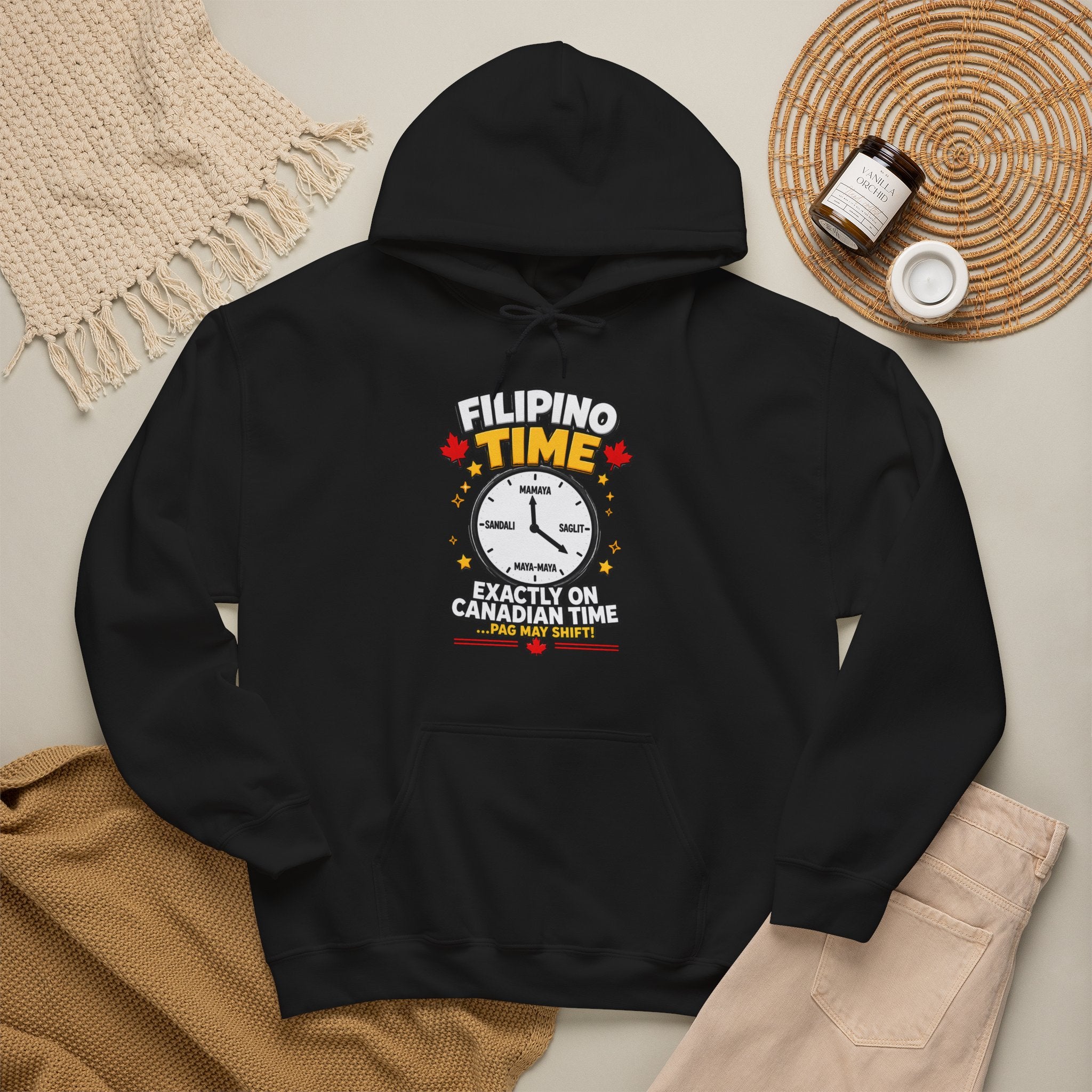 Filipino Time — Funny Pinoy Canadian Graphic Hoodie