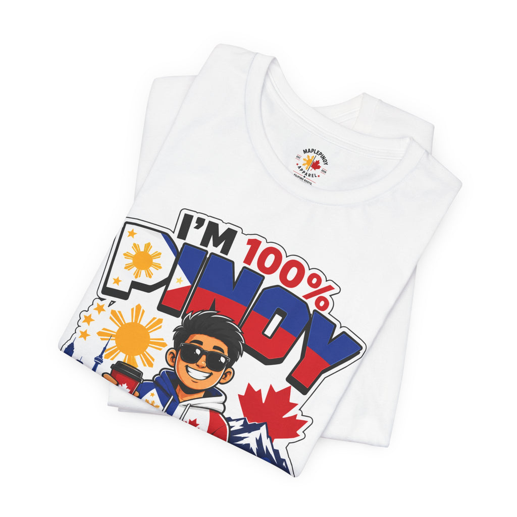 100% Pinoy, Under Canadian Management — Funny Filipino Canadian Tee