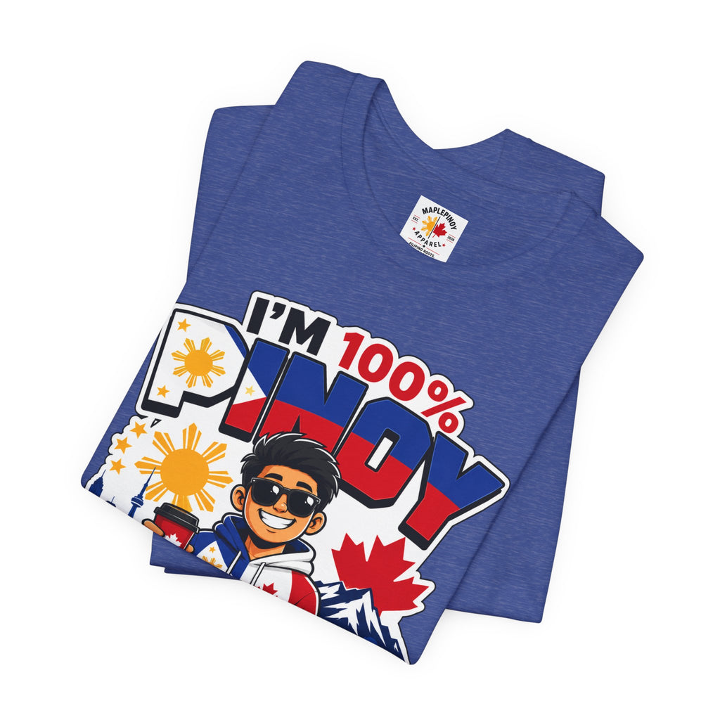 100% Pinoy, Under Canadian Management — Funny Filipino Canadian Tee