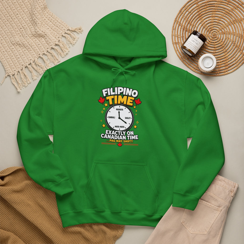 Filipino Time — Funny Pinoy Canadian Graphic Hoodie