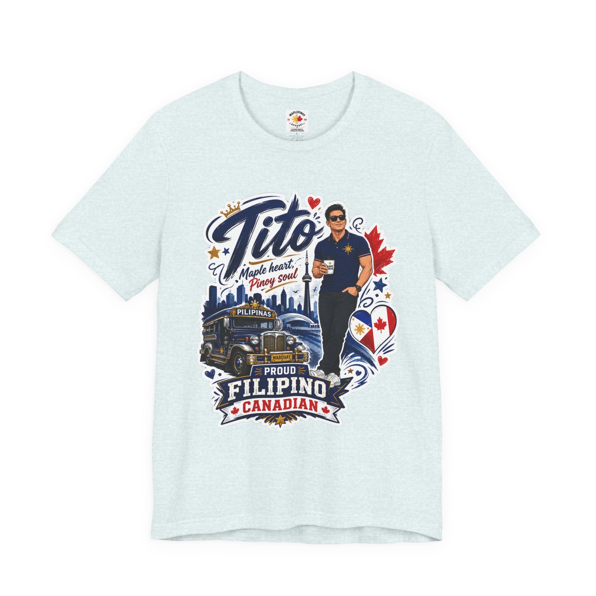 Tito Proud Filipino Canadian T-Shirt – Maple Heart Pinoy Soul Tee