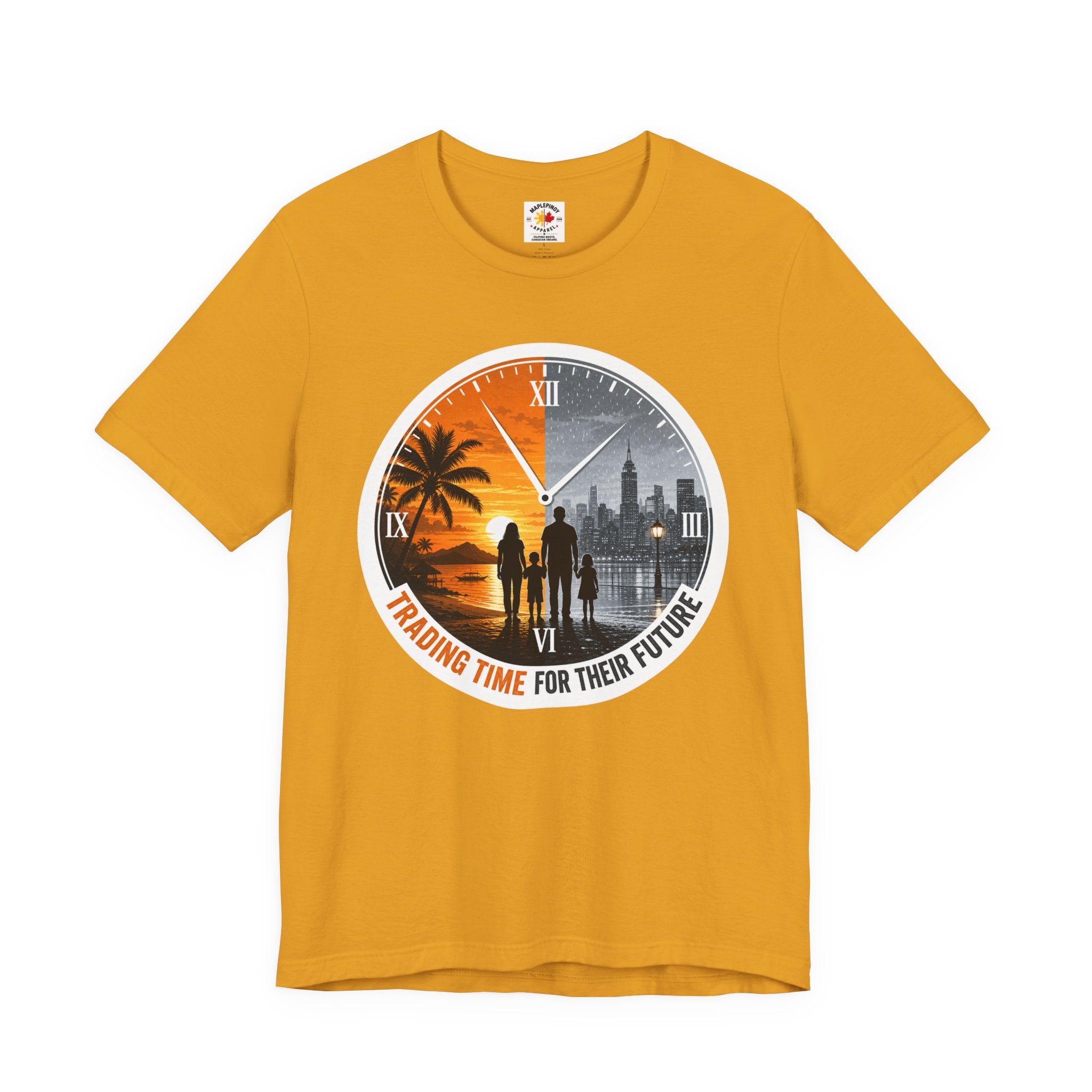 Trading Time for Their Future Filipino OFW T-Shirt — Pinoy Caregiver Tribute