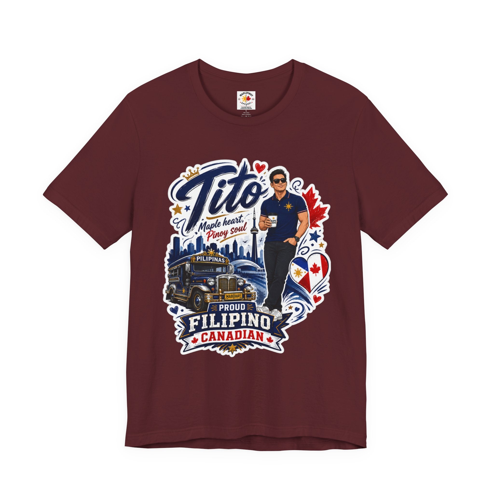Tito Proud Filipino Canadian T-Shirt – Maple Heart Pinoy Soul Tee