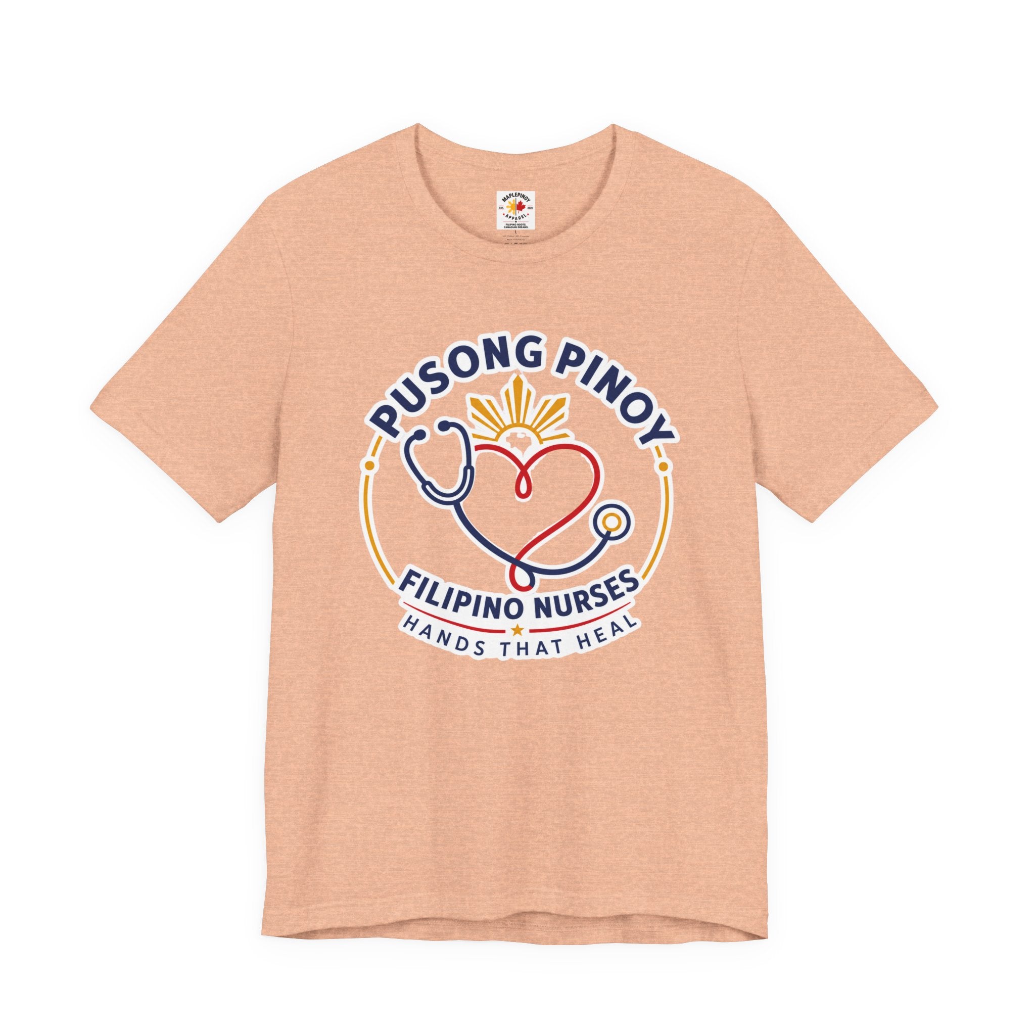 Pusong Pinoy, Hands That Heal — Filipino Nurse Pride Shirt
