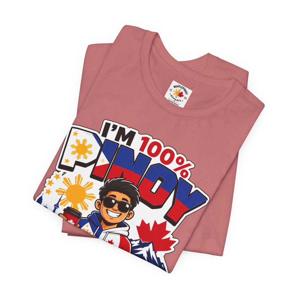 100% Pinoy, Under Canadian Management — Funny Filipino Canadian Tee