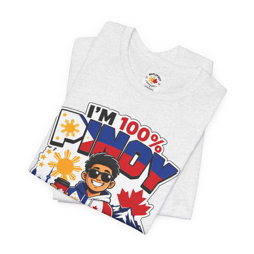 100% Pinoy, Under Canadian Management — Funny Filipino Canadian Tee