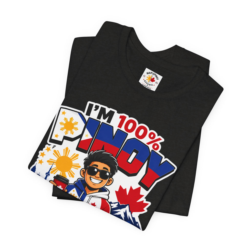 100% Pinoy, Under Canadian Management — Funny Filipino Canadian Tee