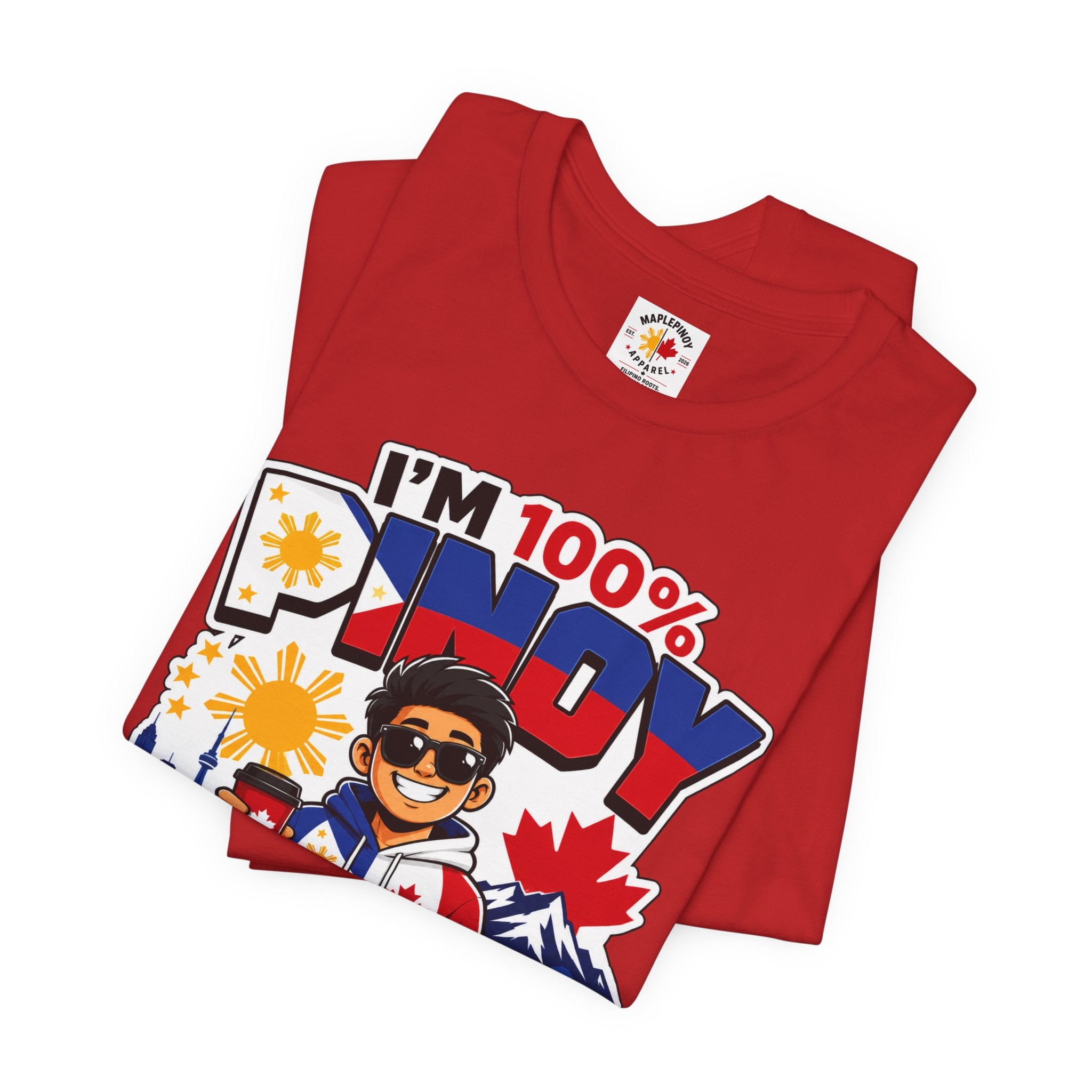 100% Pinoy, Under Canadian Management — Funny Filipino Canadian Tee