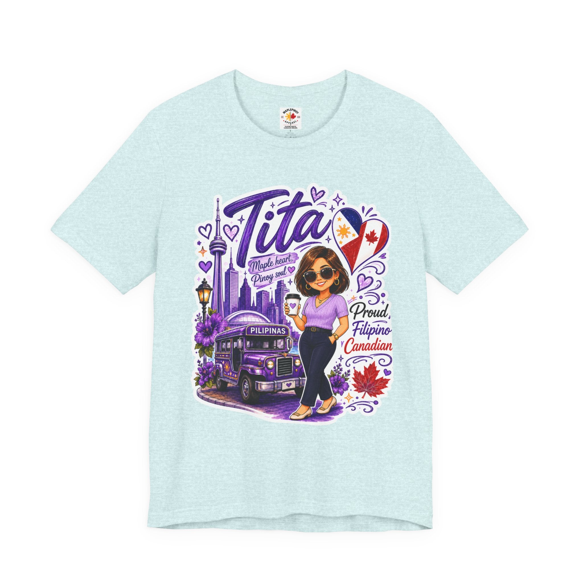 Tita Proud Filipino Canadian T-Shirt – Maple Heart Pinoy Soul Tee