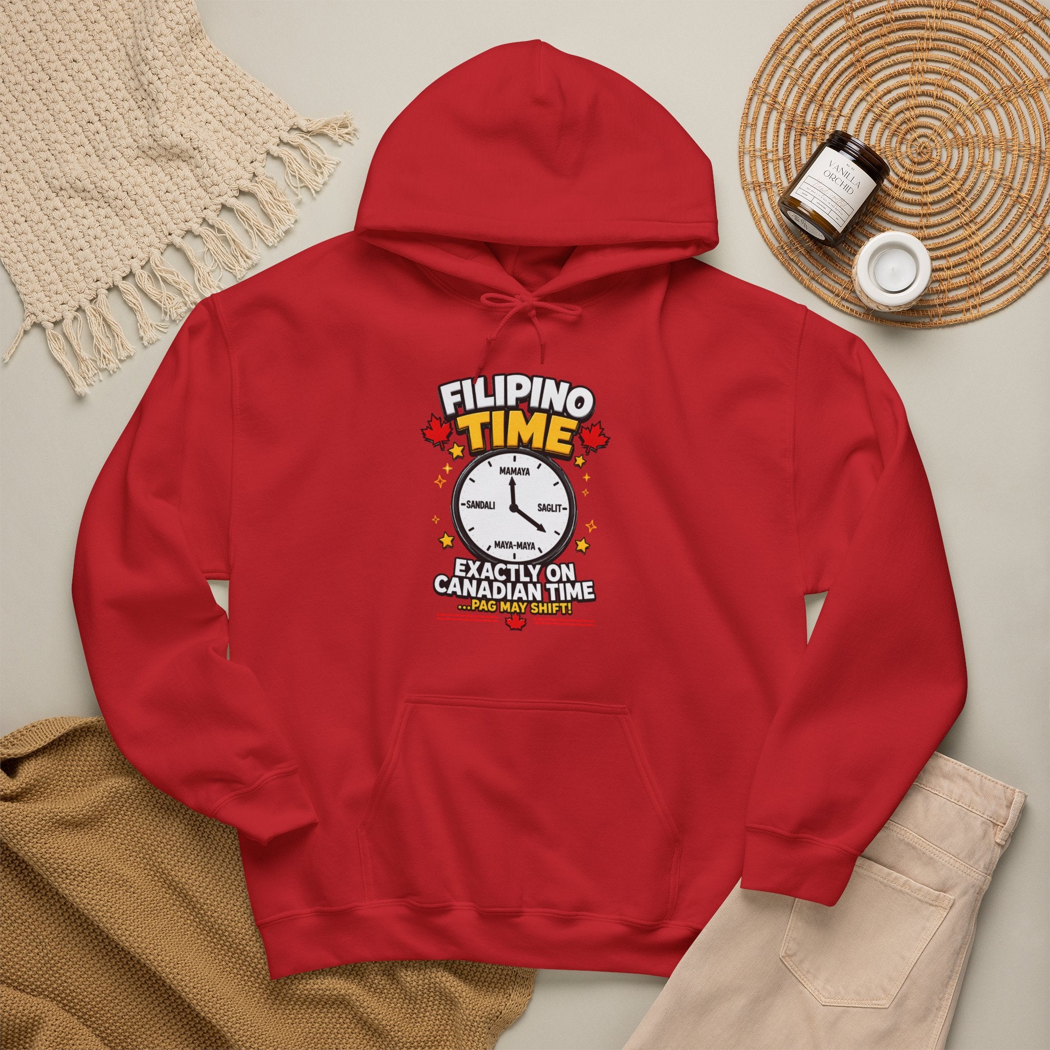 Filipino Time — Funny Pinoy Canadian Graphic Hoodie