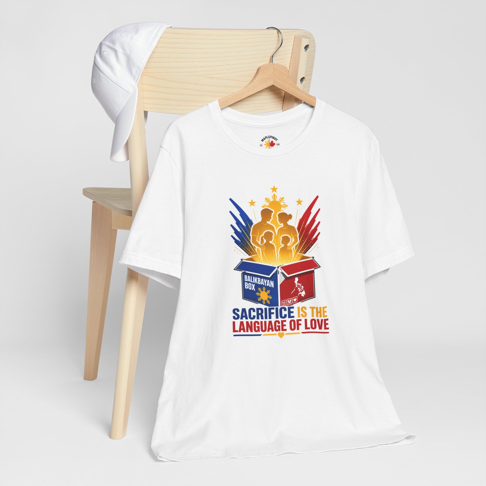 Sacrifice Is the Language of Love T-Shirt — Filipino OFW Balikbayan Box Tribute