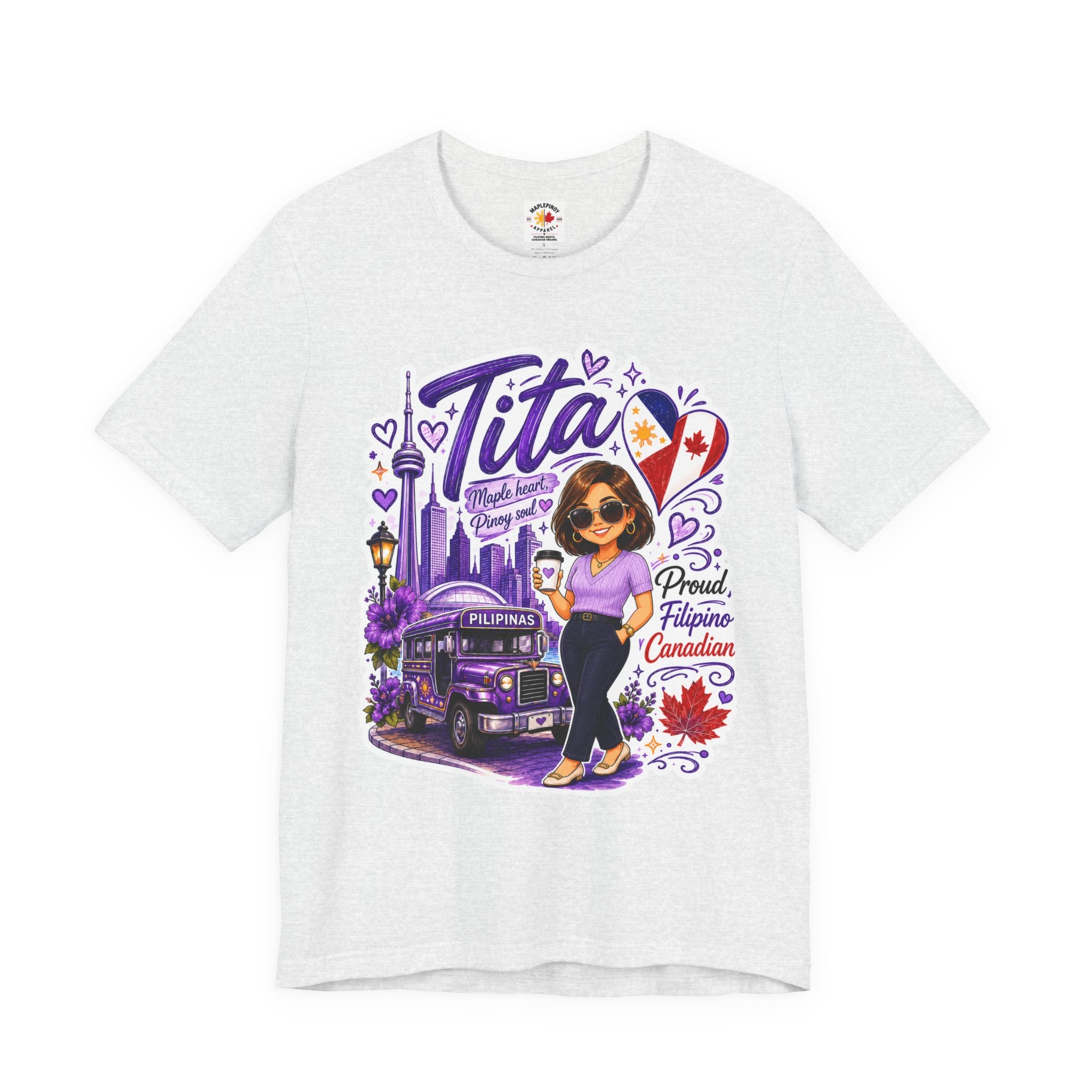 Tita Proud Filipino Canadian T-Shirt – Maple Heart Pinoy Soul Tee