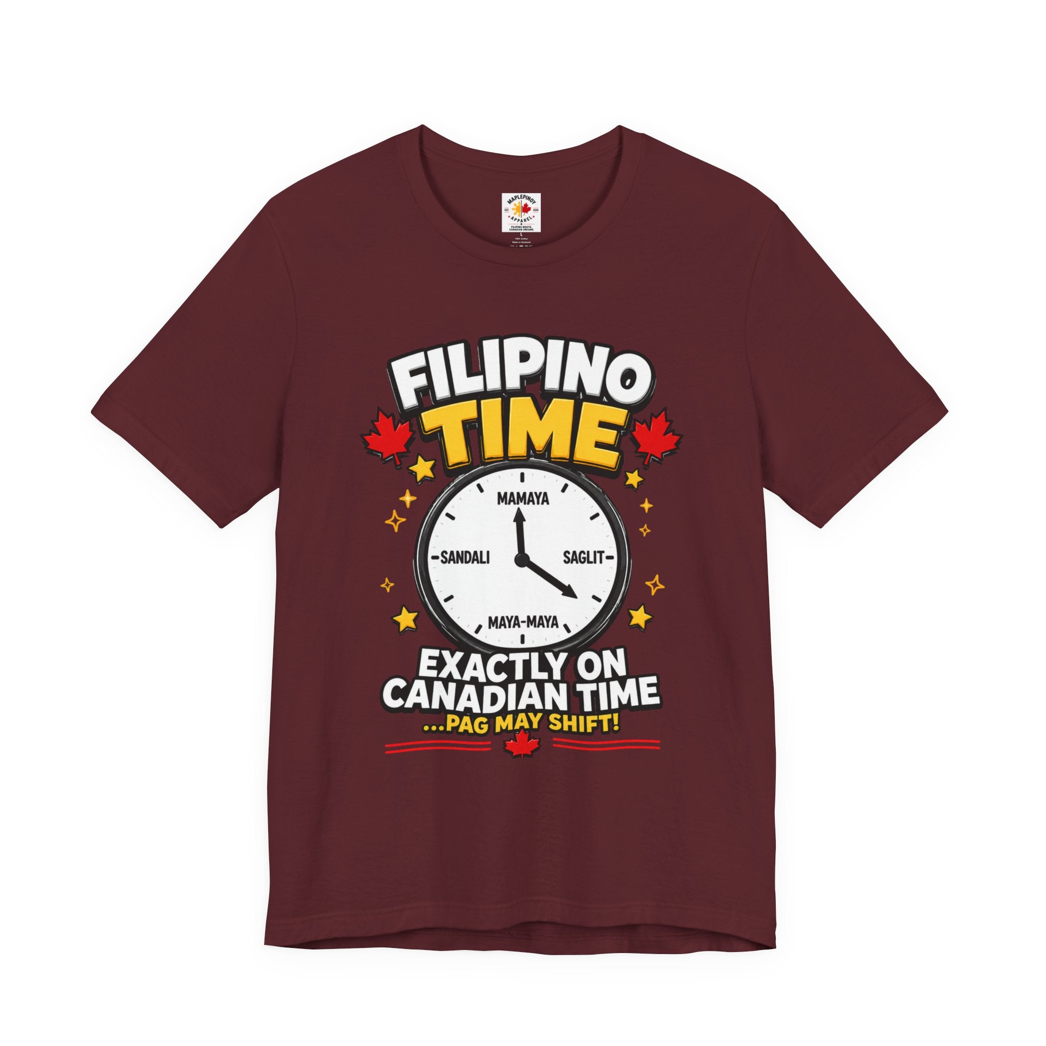 Filipino Time — Funny Pinoy Canadian Clock Tee