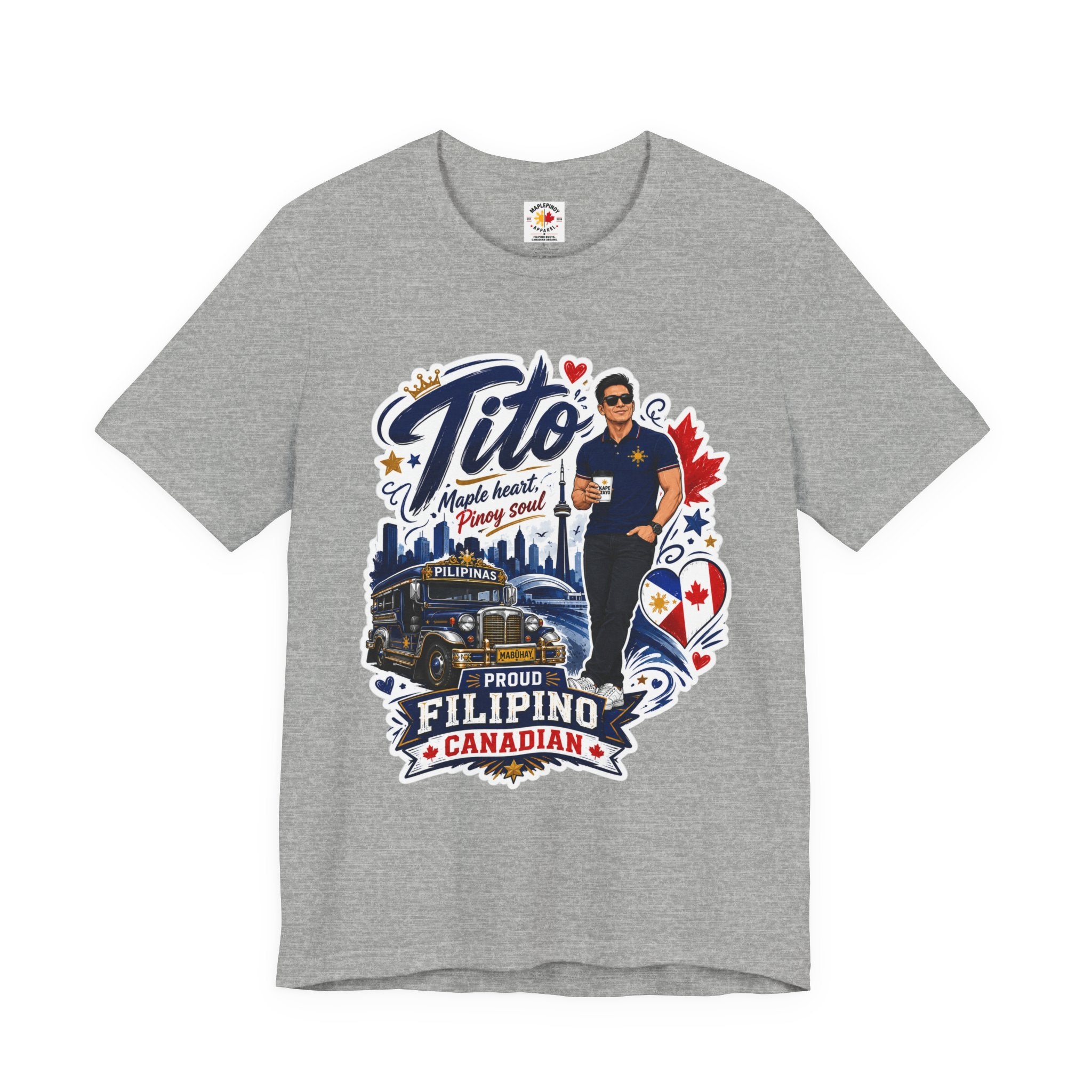 Tito Proud Filipino Canadian T-Shirt – Maple Heart Pinoy Soul Tee