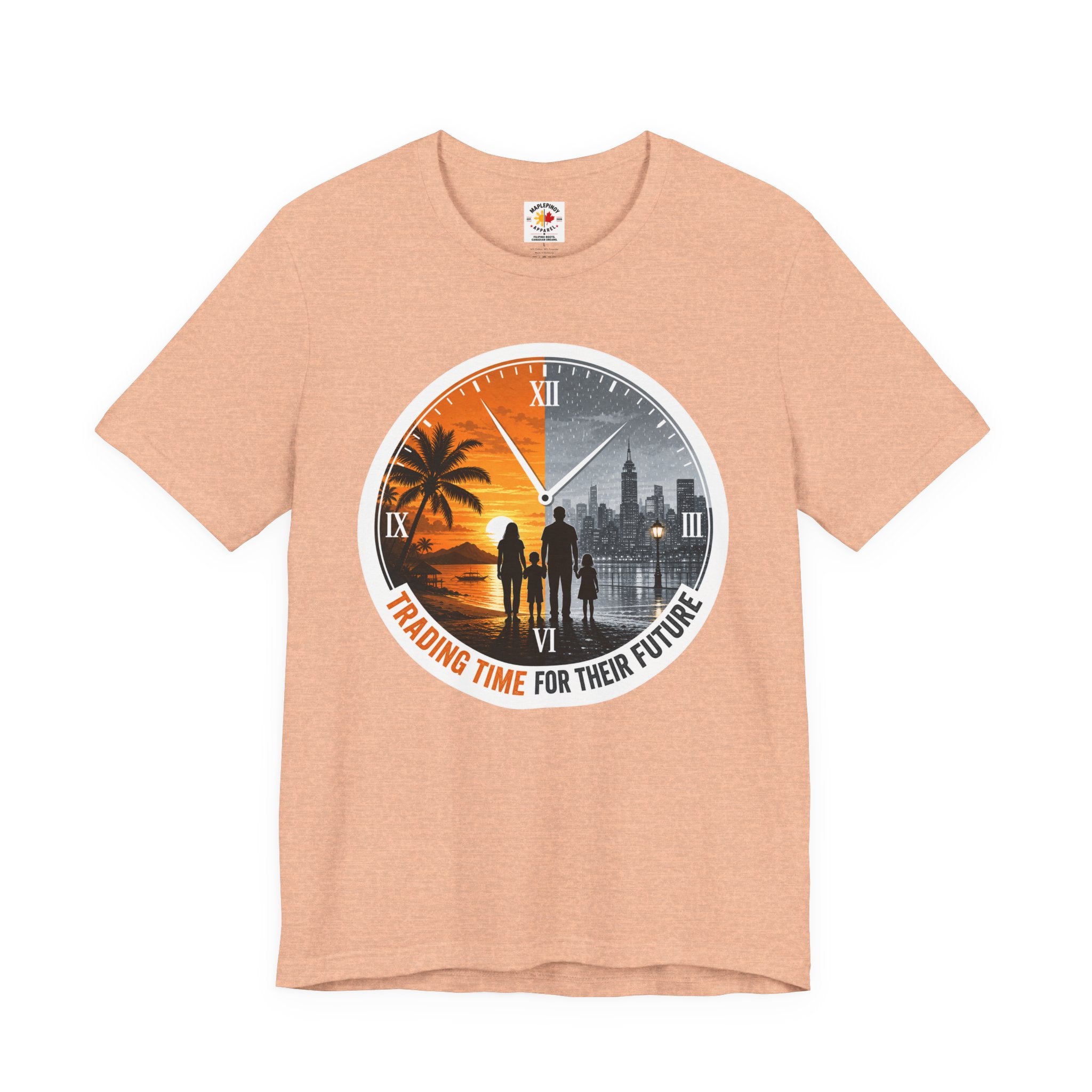 Trading Time for Their Future Filipino OFW T-Shirt — Pinoy Caregiver Tribute