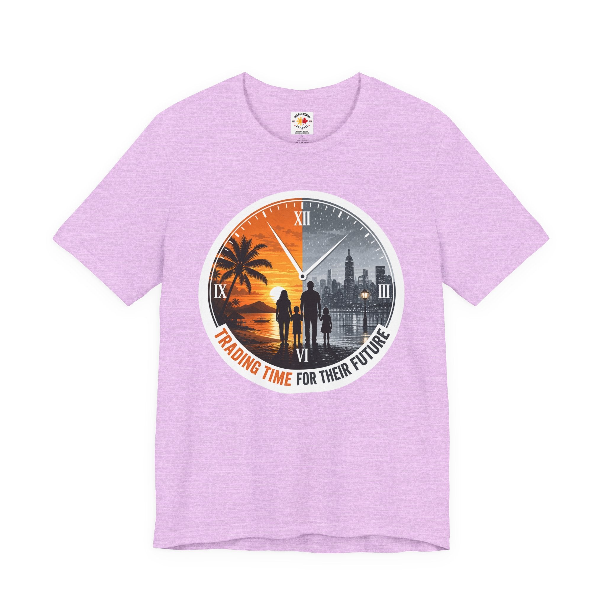 Trading Time for Their Future Filipino OFW T-Shirt — Pinoy Caregiver Tribute