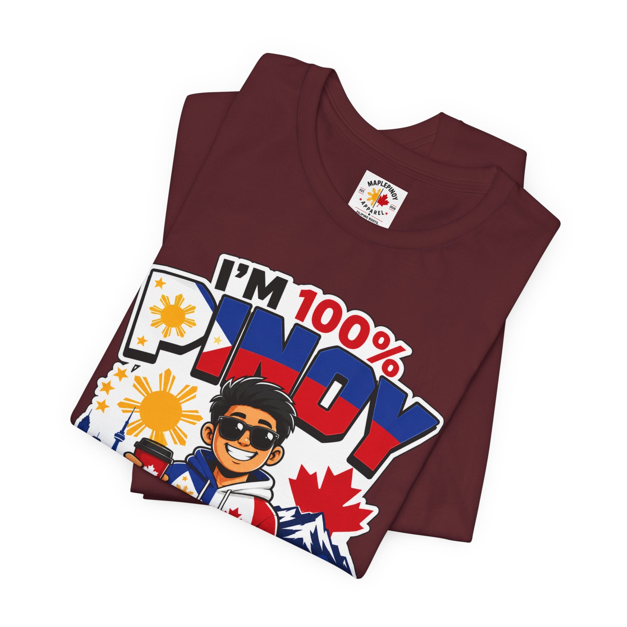 100% Pinoy, Under Canadian Management — Funny Filipino Canadian Tee