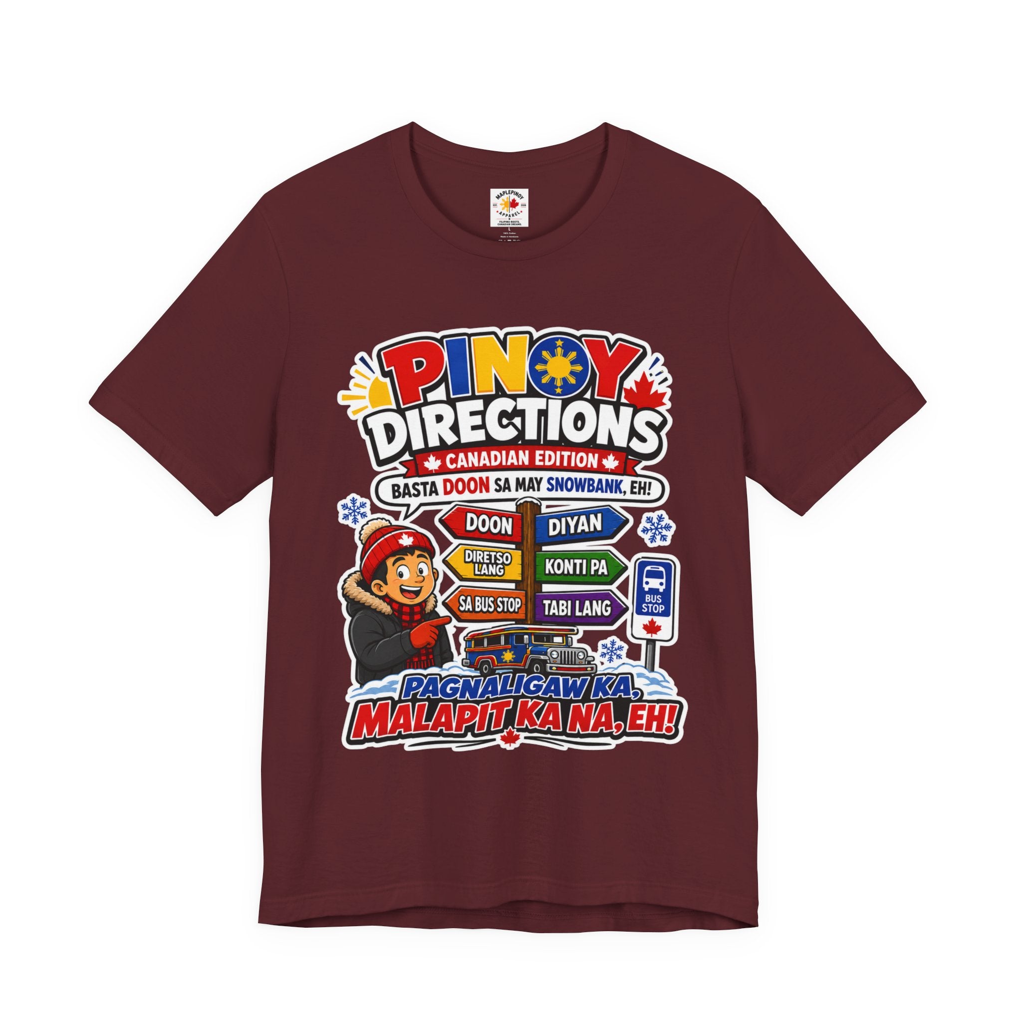 Pinoy Directions: Canadian Edition — Funny Filipino Tee
