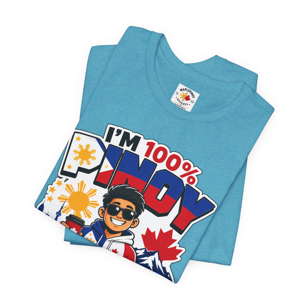 100% Pinoy, Under Canadian Management — Funny Filipino Canadian Tee