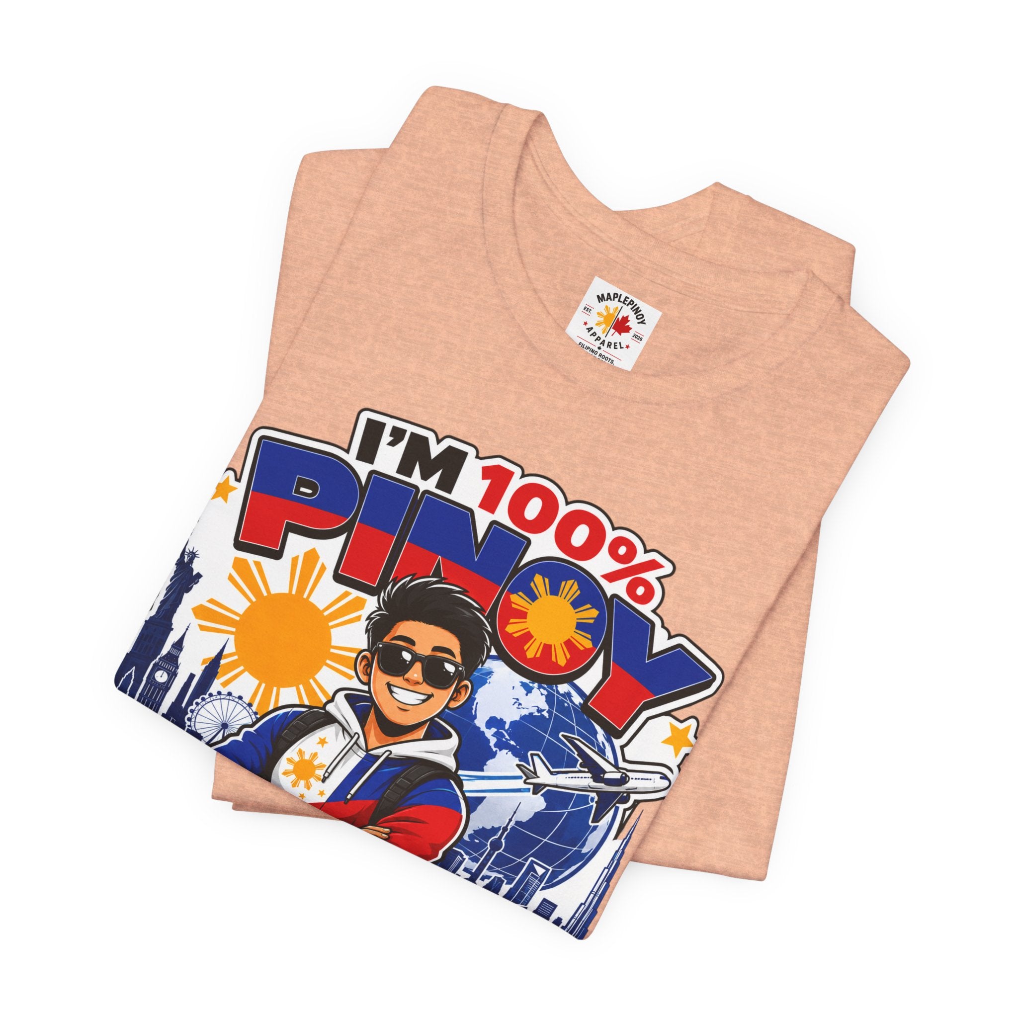 100% Pinoy, Living Abroad — Filipino Pride Tee