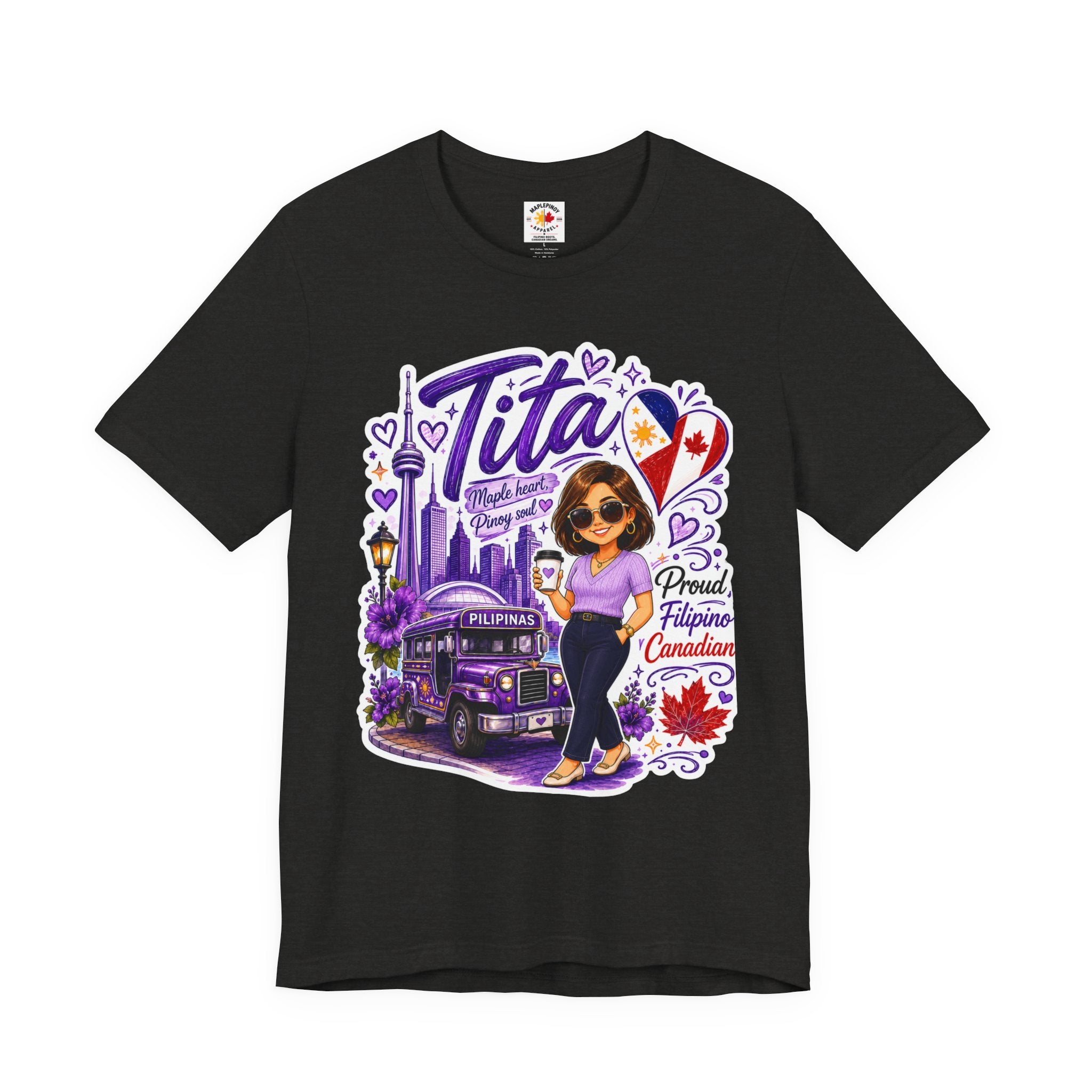 Tita Proud Filipino Canadian T-Shirt – Maple Heart Pinoy Soul Tee