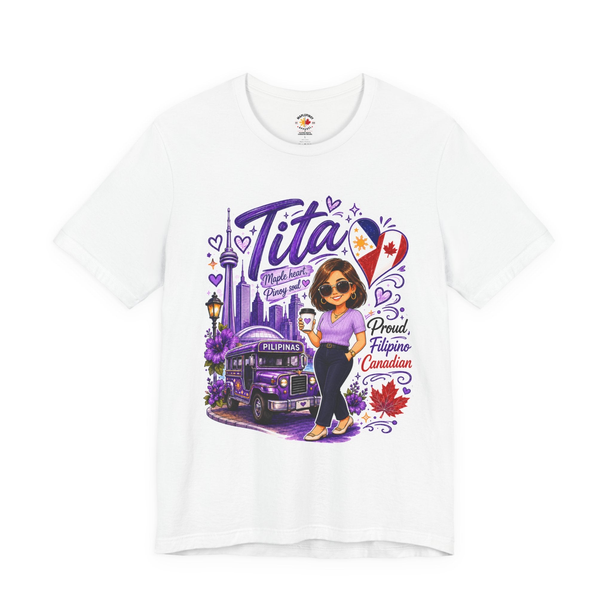 Tita Proud Filipino Canadian T-Shirt – Maple Heart Pinoy Soul Tee