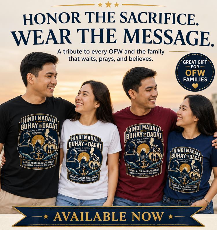 Hindi Madali ang Buhay sa Dagat — Filipino Seafarer Pride Tee