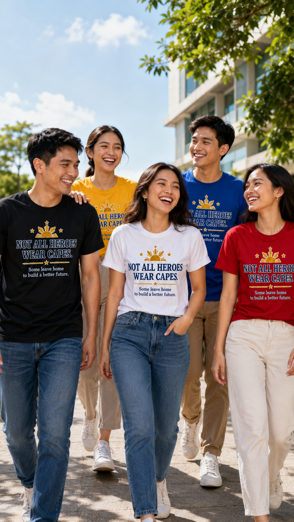 Not All Heroes Wear Capes — Filipino OFW Tribute Tee