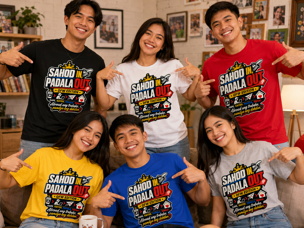 Sahod In, Padala Out — Funny Filipino OFW Life Tee