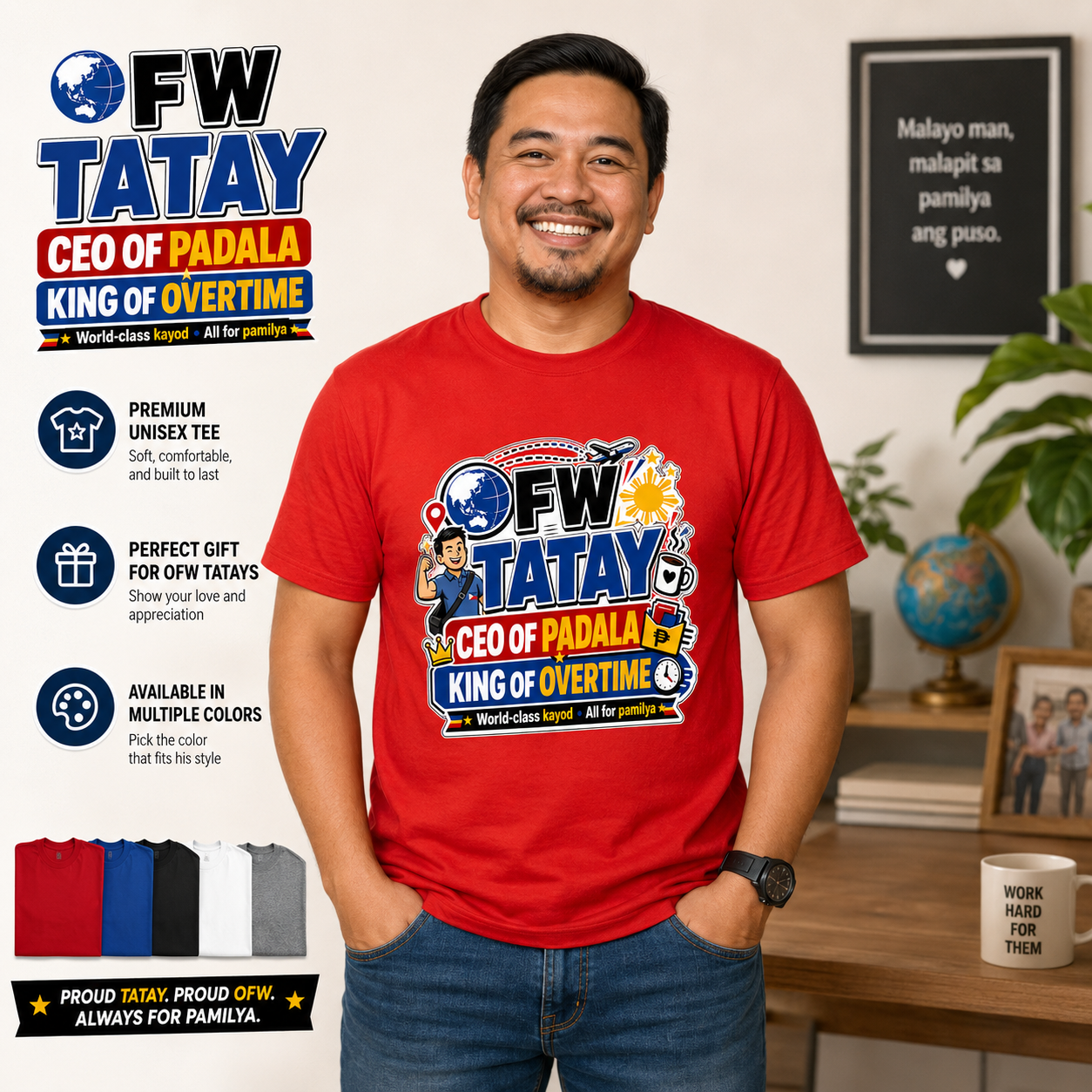 CEO of Padala — OFW Filipino Tatay Pride Tee