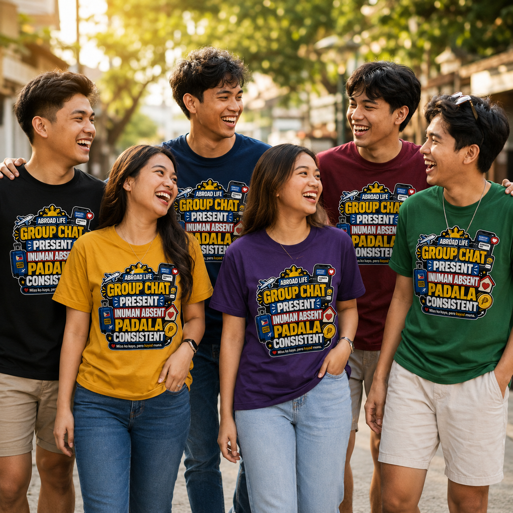 Group Chat: Present. Padala: Consistent. — Funny OFW Tee