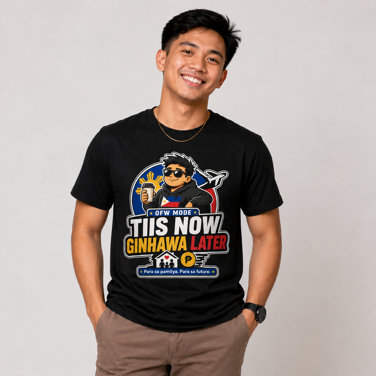 Tiis Now, Ginhawa Later — Filipino OFW Resilience Tee