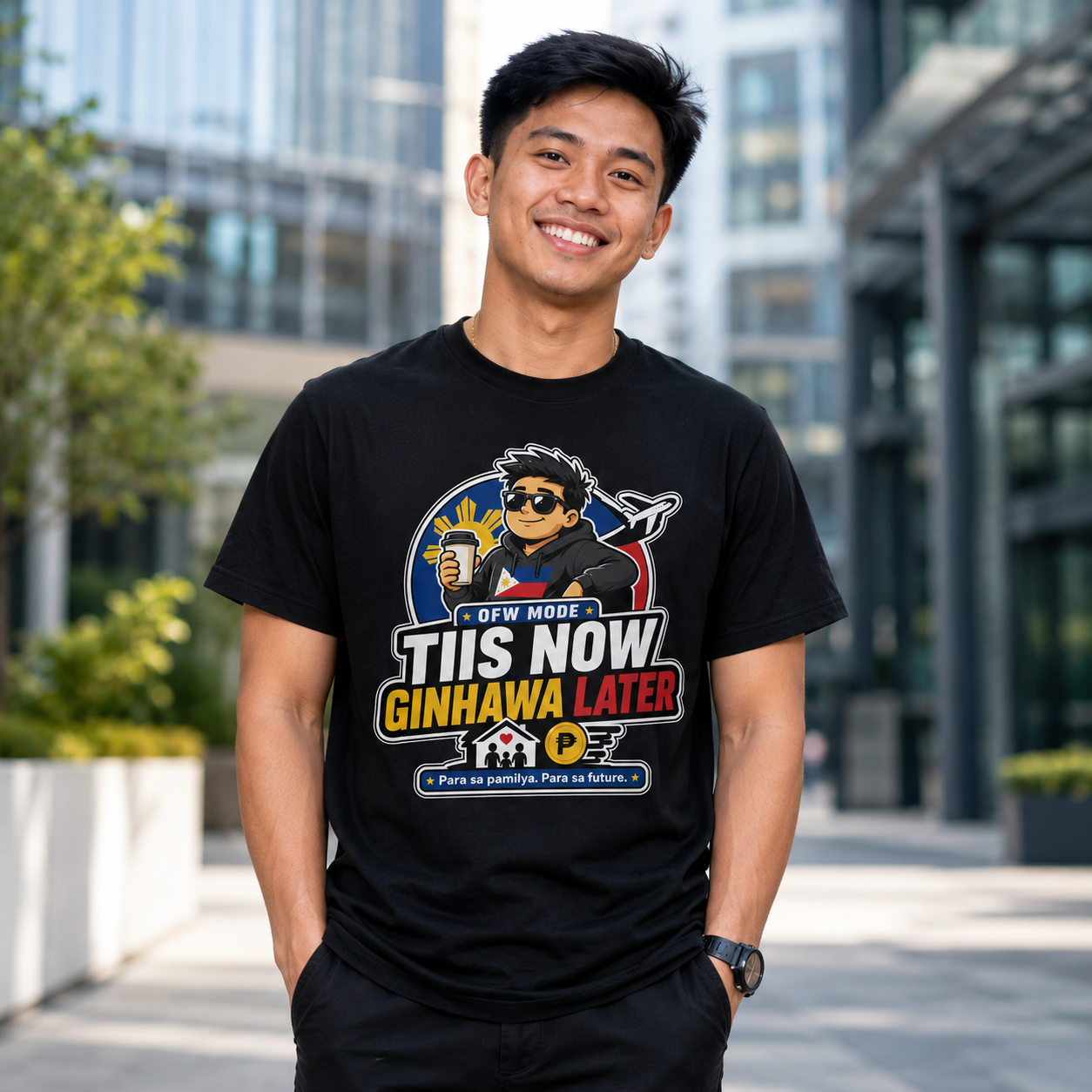 Tiis Now, Ginhawa Later — Filipino OFW Resilience Tee
