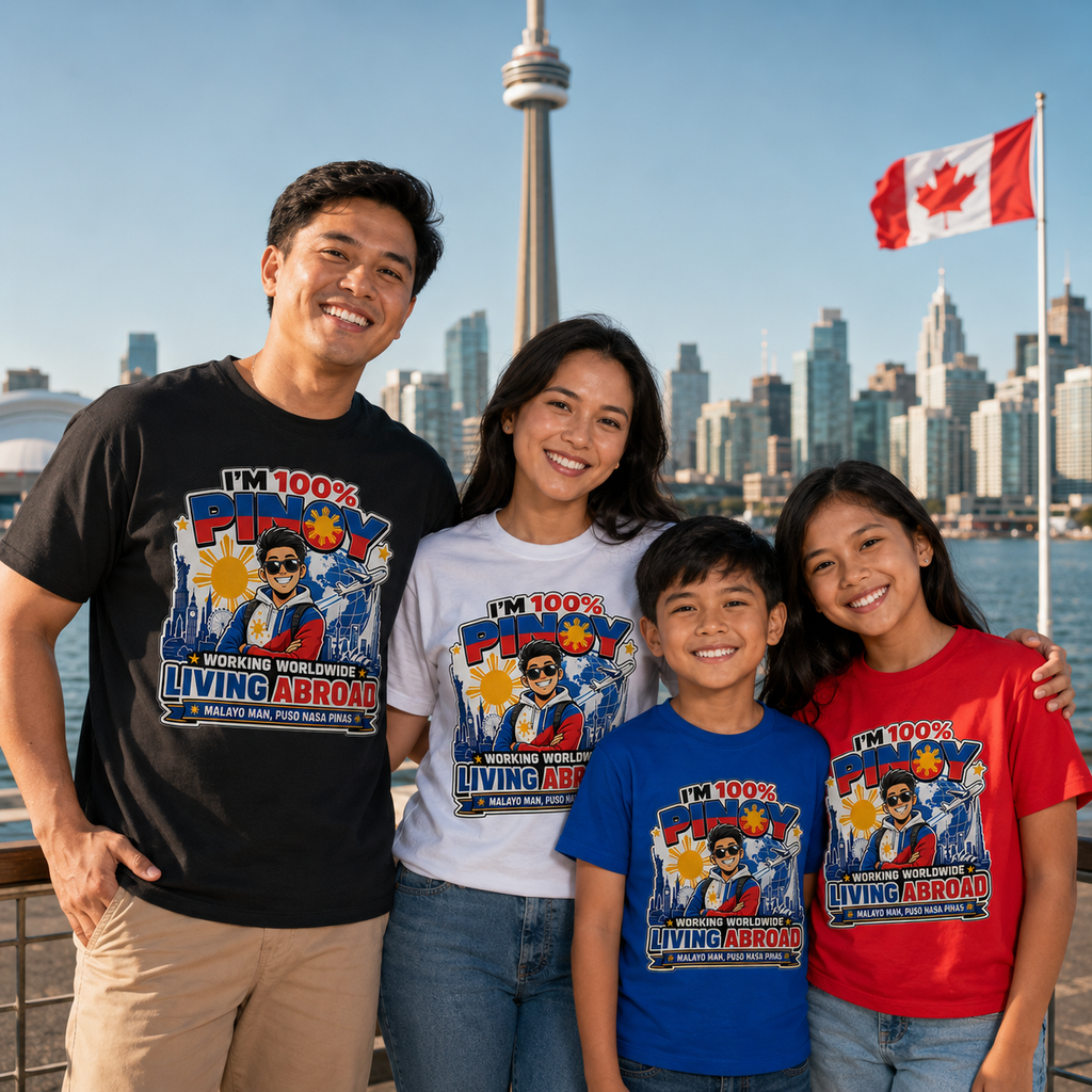 100% Pinoy, Living Abroad — Filipino Pride Tee