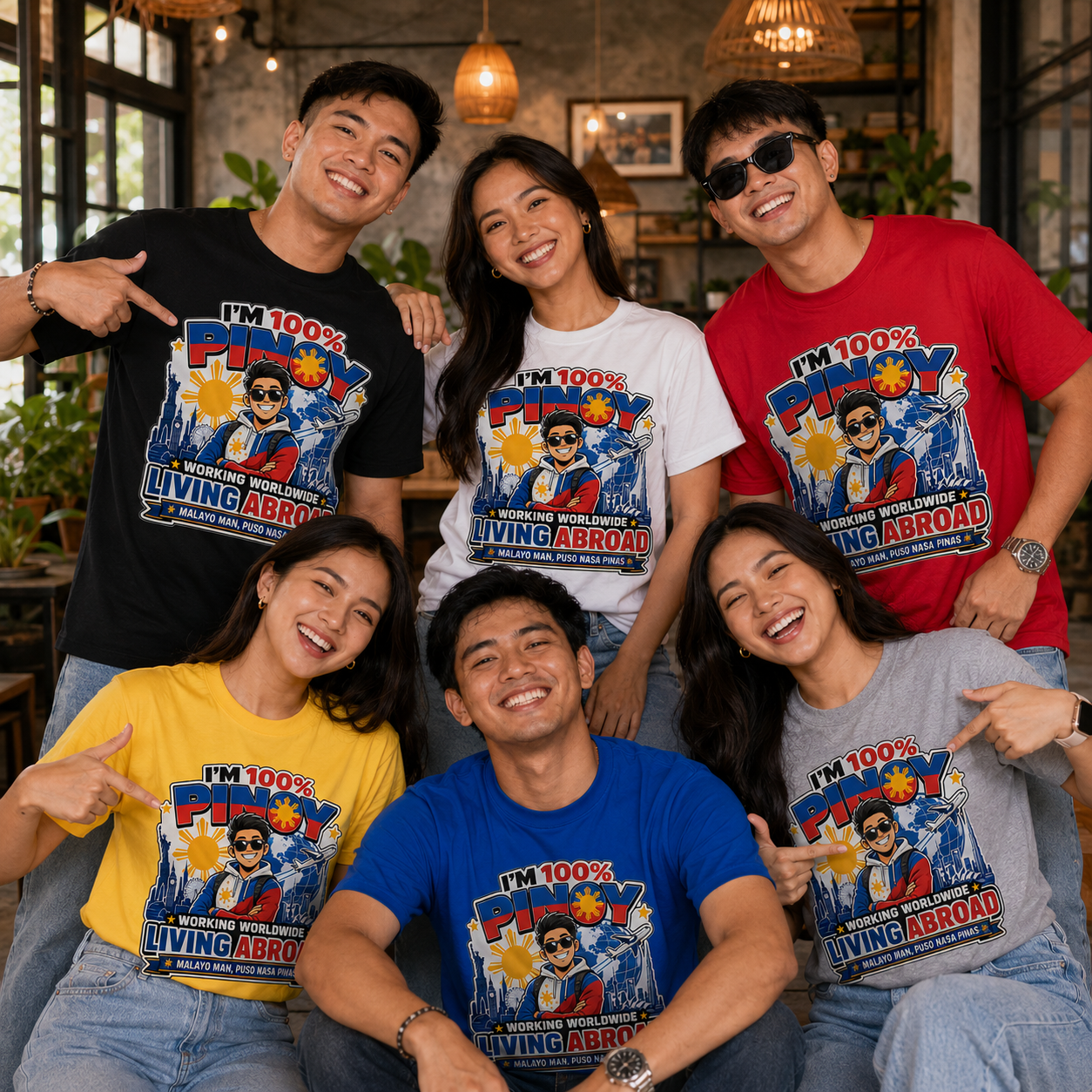 100% Pinoy, Living Abroad — Filipino Pride Tee