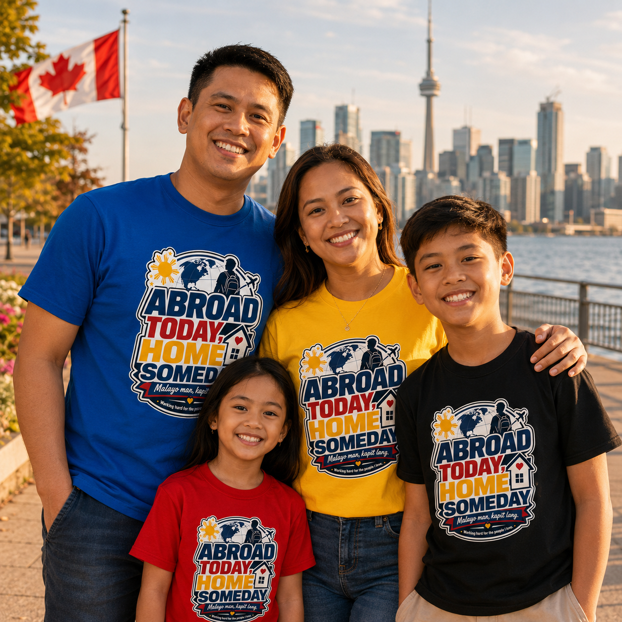 Abroad Today, Home Someday Tee — OFW Filipino Pride Shirt